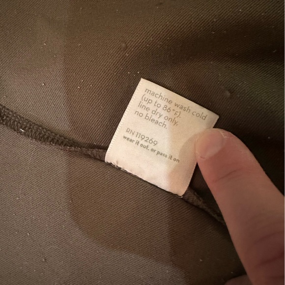 Nau asymmetrical zip jacket army green water resistant womens size xs - Picture 13 of 14